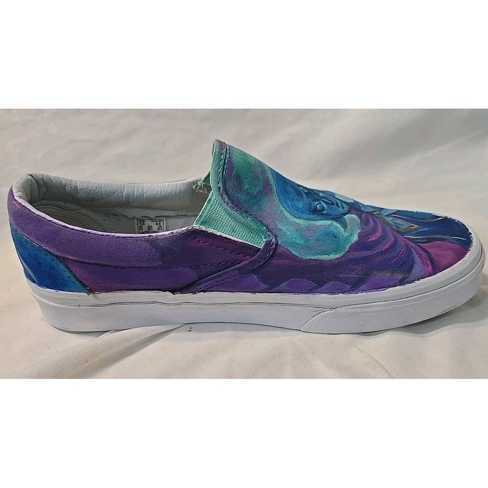 Vans Custom Painted The Legend Of Zelda Characters Zora And Fi Shoes Unisex - Picture 8 of 16